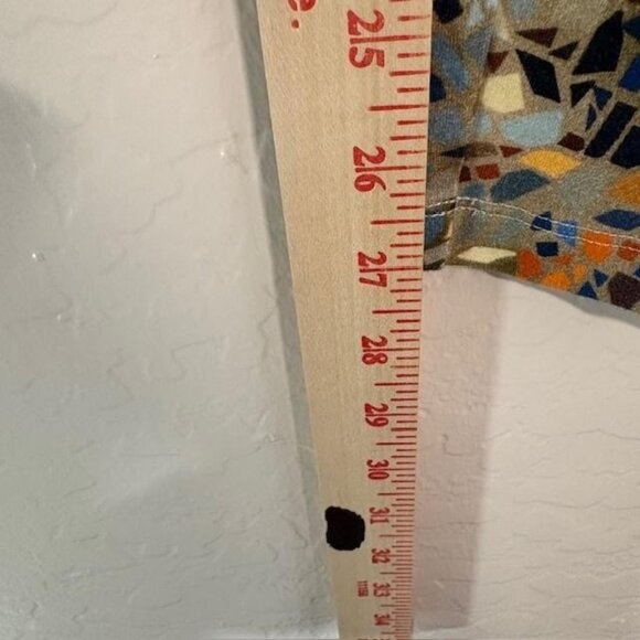 Soft Surroundings Pants Womens XS Multicolor Mosaic Print Leggings Blue 2BB56 - Picture 9 of 9